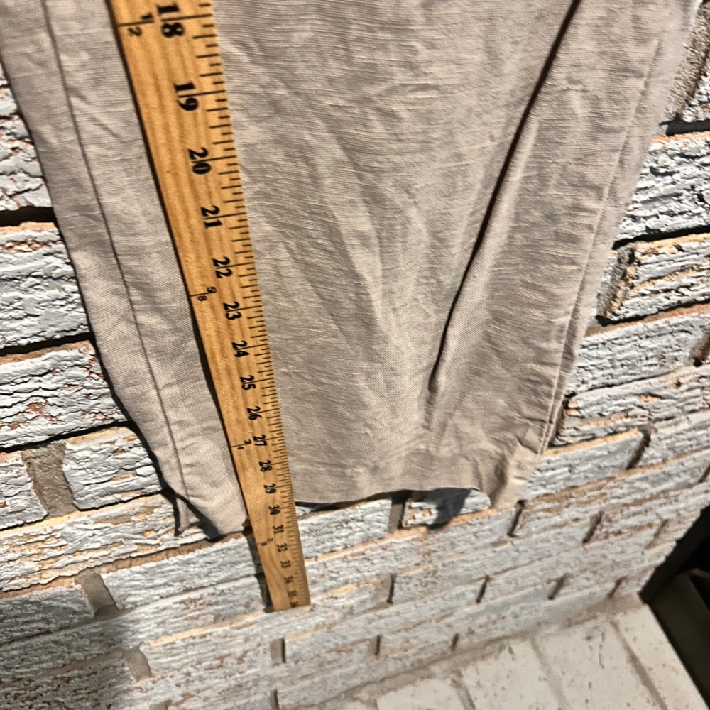 Aritzia Wilfred The Effortless Pant Beige Linen Blend Pleat Wide Leg Trousers 6 - Picture 7 of 8